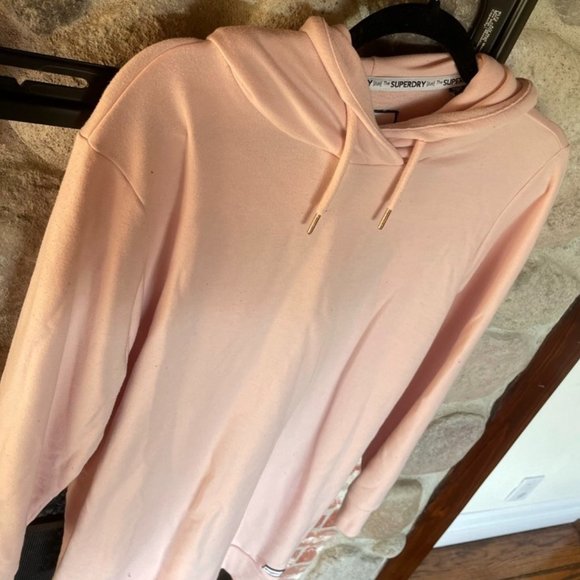 Superdry Dresses & Skirts - Superdry - Hoodie Dress - Baby Pink - Size 10